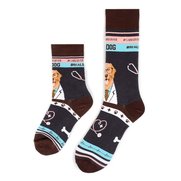 Health Care Heroes -Dr. Dog- Novelty Socks S/M - Picture 5 of 10